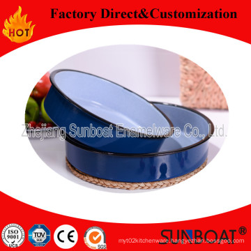 Enamel Round Tray Food Tray